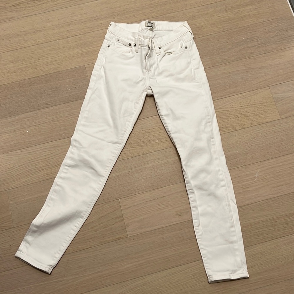 JCrew toothpick white jeans - size 25